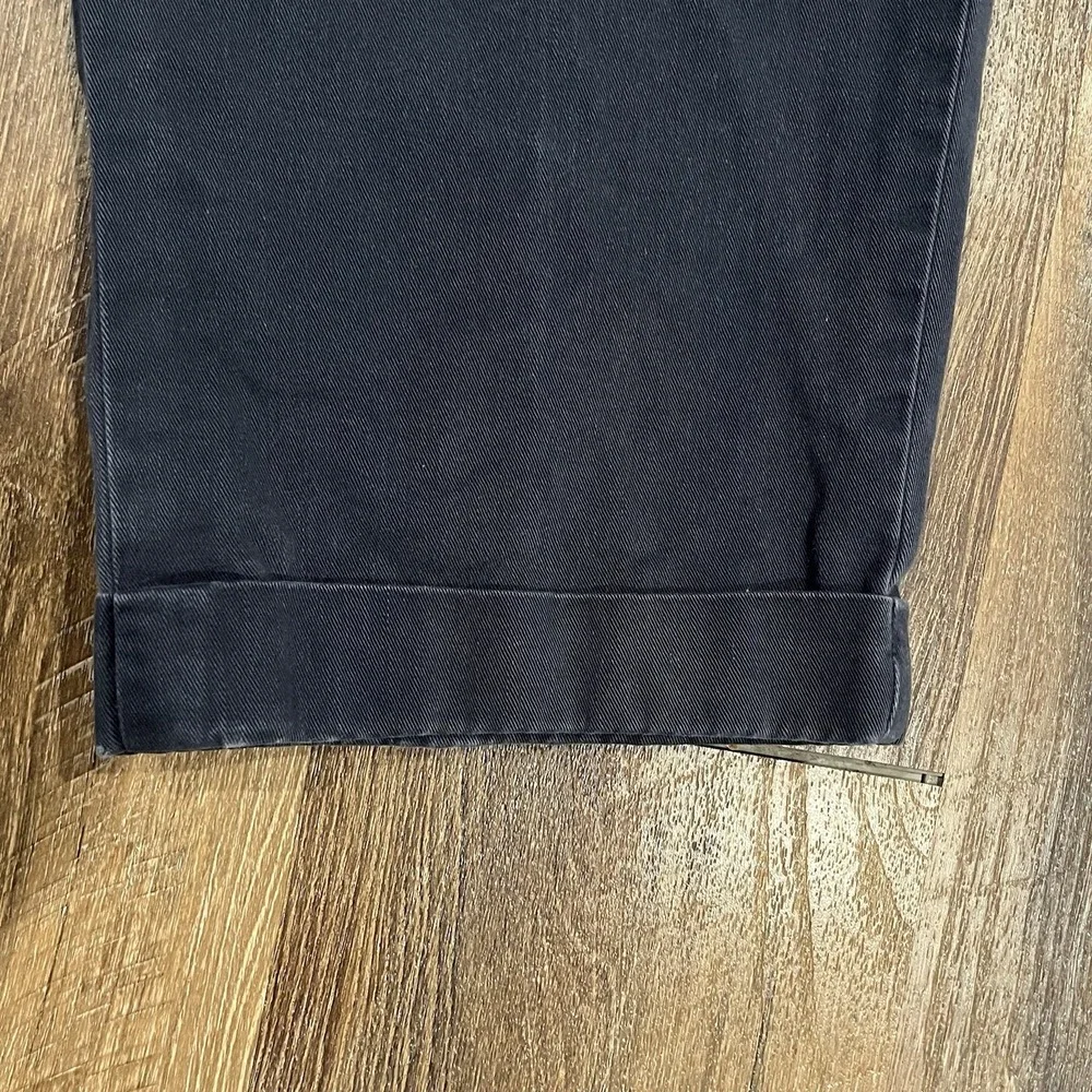 VTG Polo Ralph Lauren Andrew Pant W35 L30 Navy Blue Double Pleated Cuffed Hem